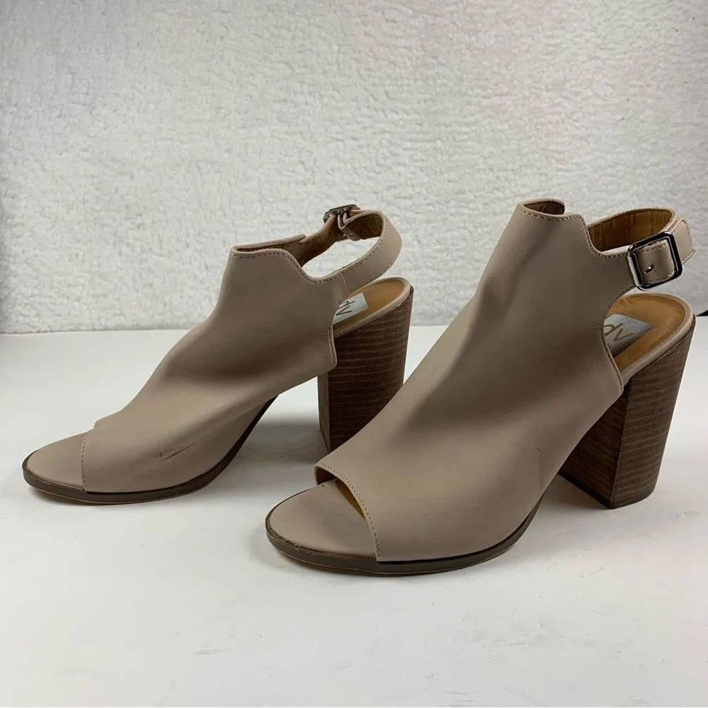 DV Dolce Vita Women's Size 10 Booker Ankle Boot Bootie‎ Open Toe Flaw Mark 7161.